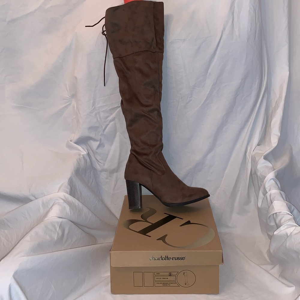 Charlotte Russe brown over the knee boots